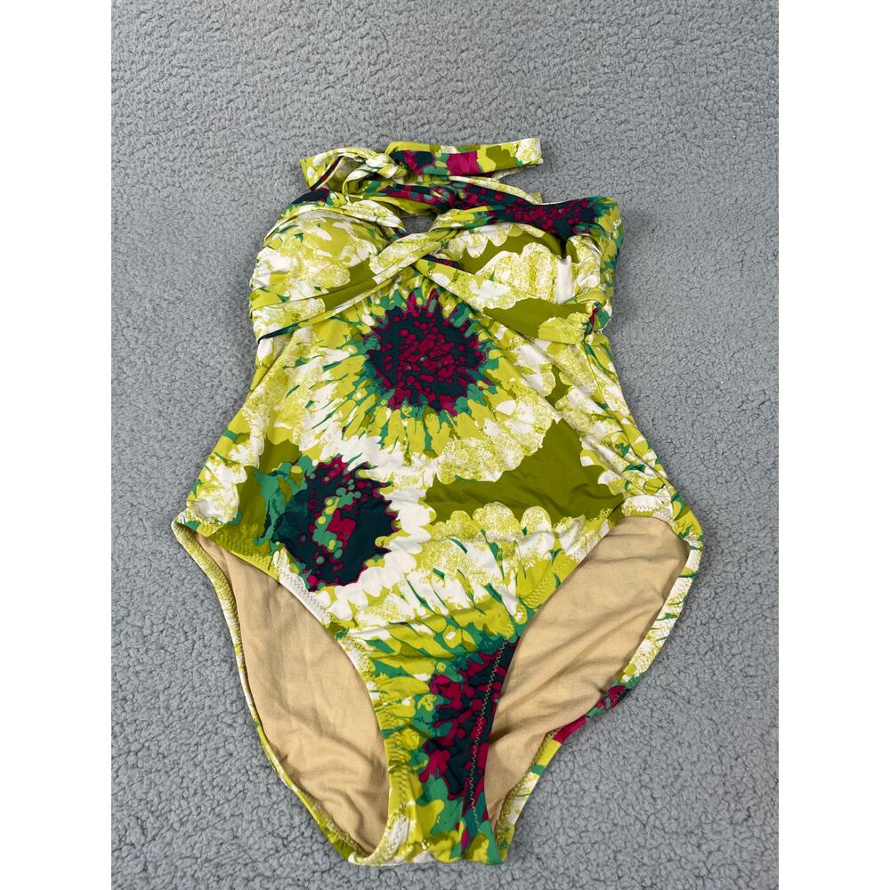 Garnet Hill Women's Size 6 One Piece Floral Swimsuit